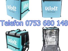 Geanta noua Wolt rucsac izoterm util si pt Glovo Bolt Food Bringo Tazz Uber
