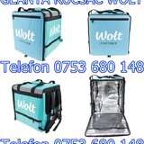 Geanta noua Wolt rucsac izoterm util si pt Glovo Bolt Food Bringo Tazz Uber